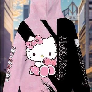 Hello Kitty Pink and Black Kids Sweatshirt